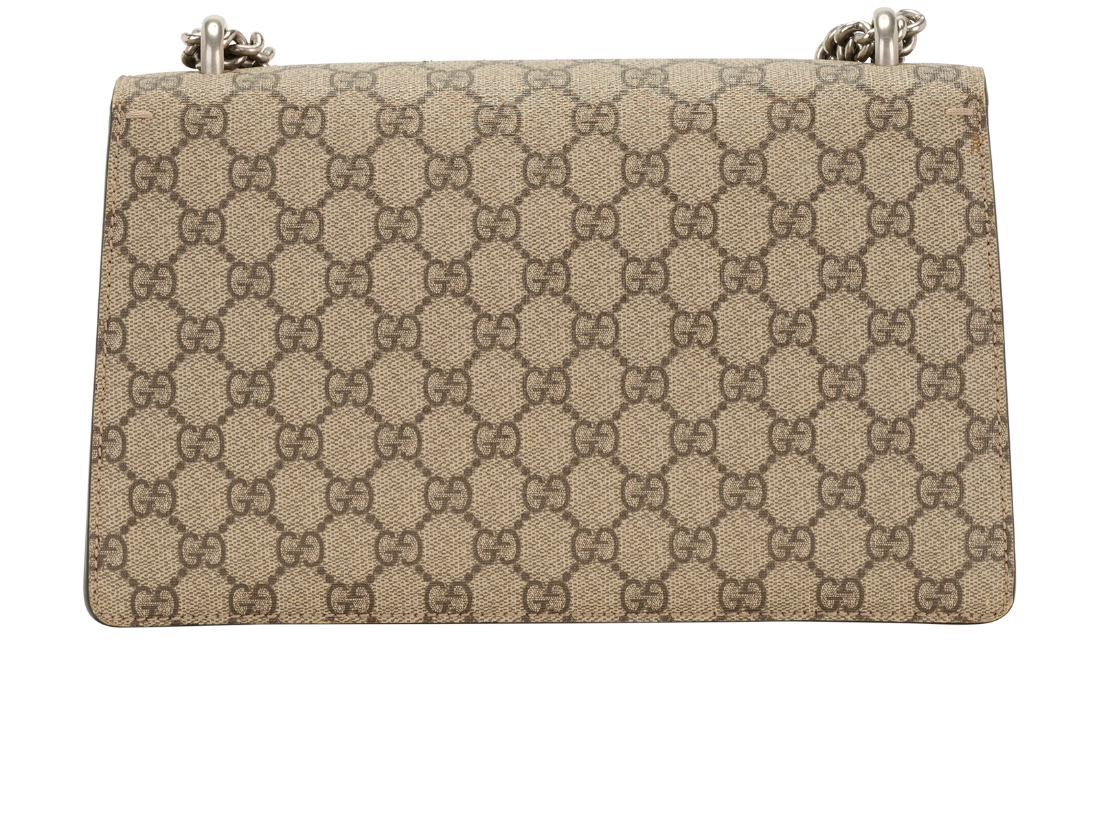 Small Dionysus GG Shoulder Bag, &pound;795, Handbags, Beige/Red, Canvas/Suede, Back view
